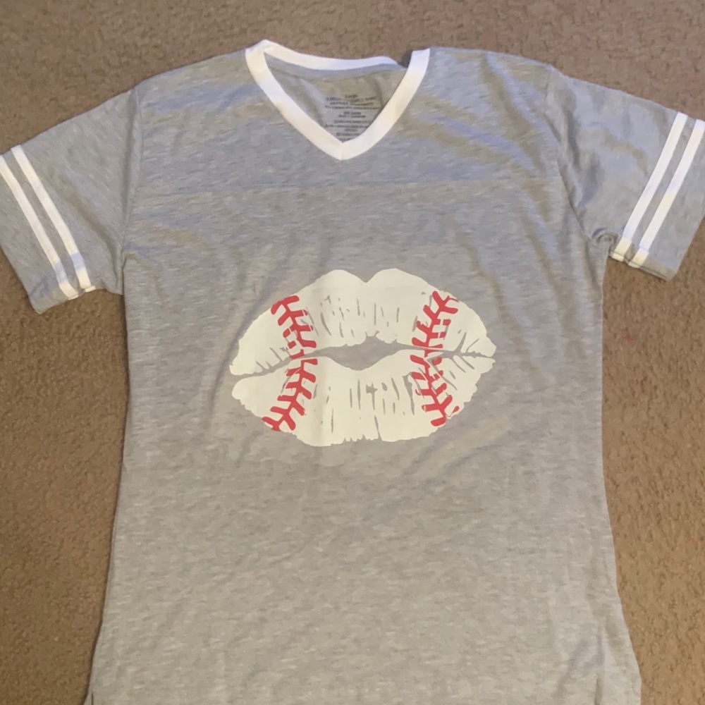 Baseball kiss shirt